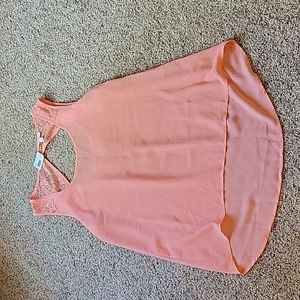 EM Sequin and Lace Tank Top